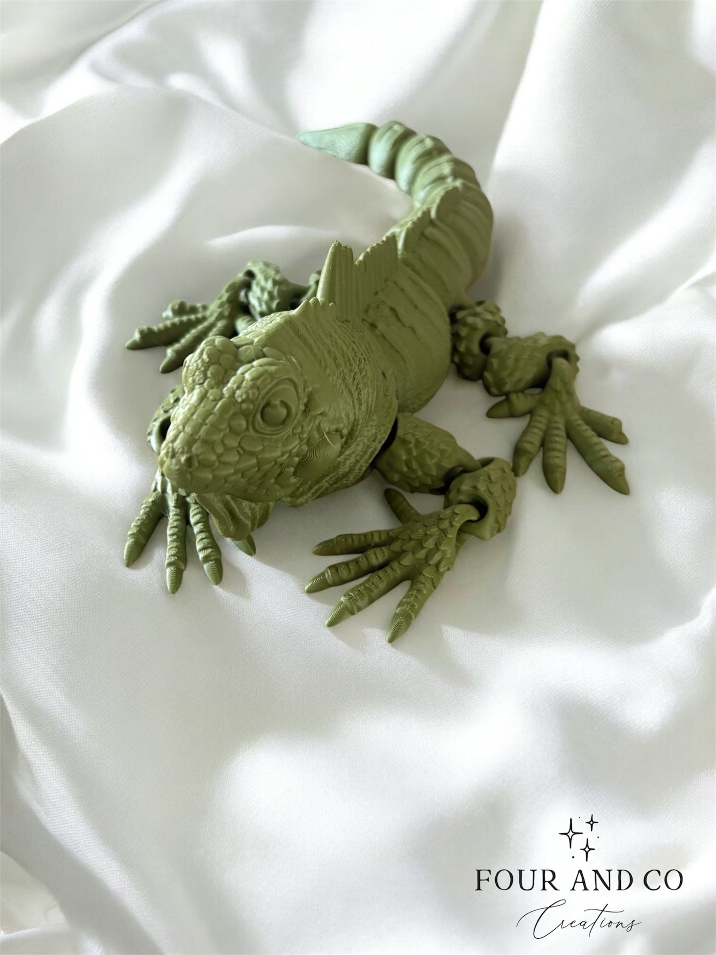 3D Printed Gecko – Lifelike Articulated Reptile Toy