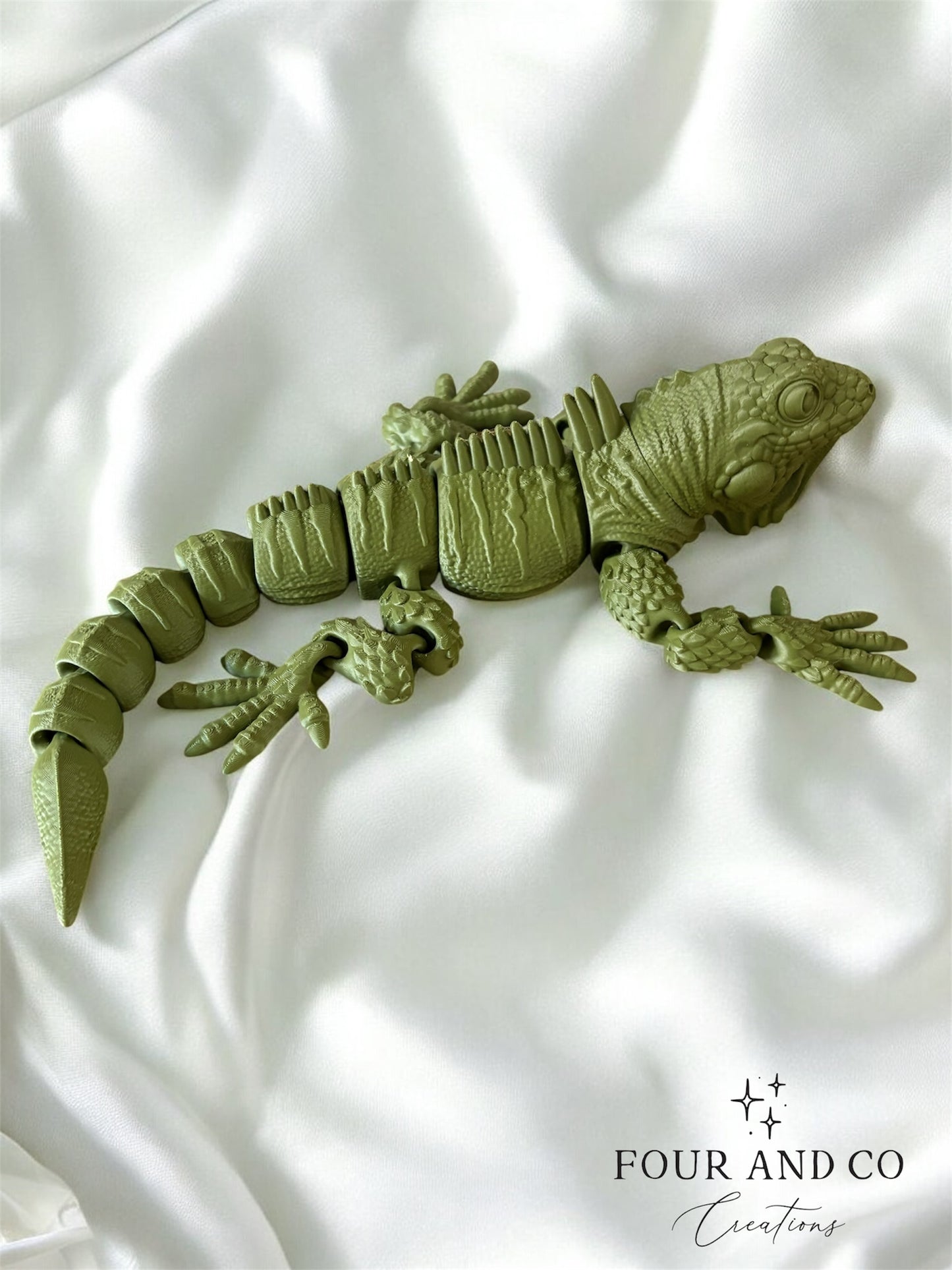 3D Printed Gecko – Lifelike Articulated Reptile Toy