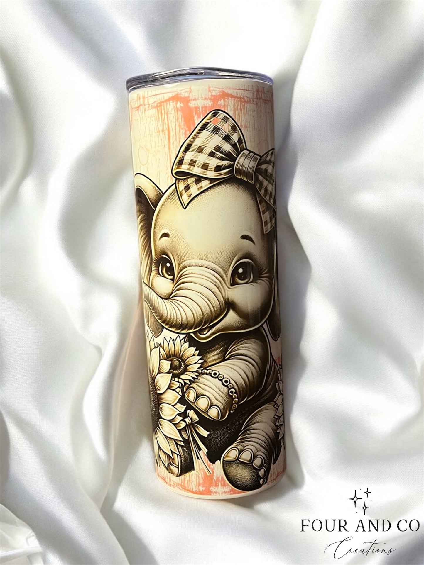 Cute Baby Elephant 20oz Tumbler