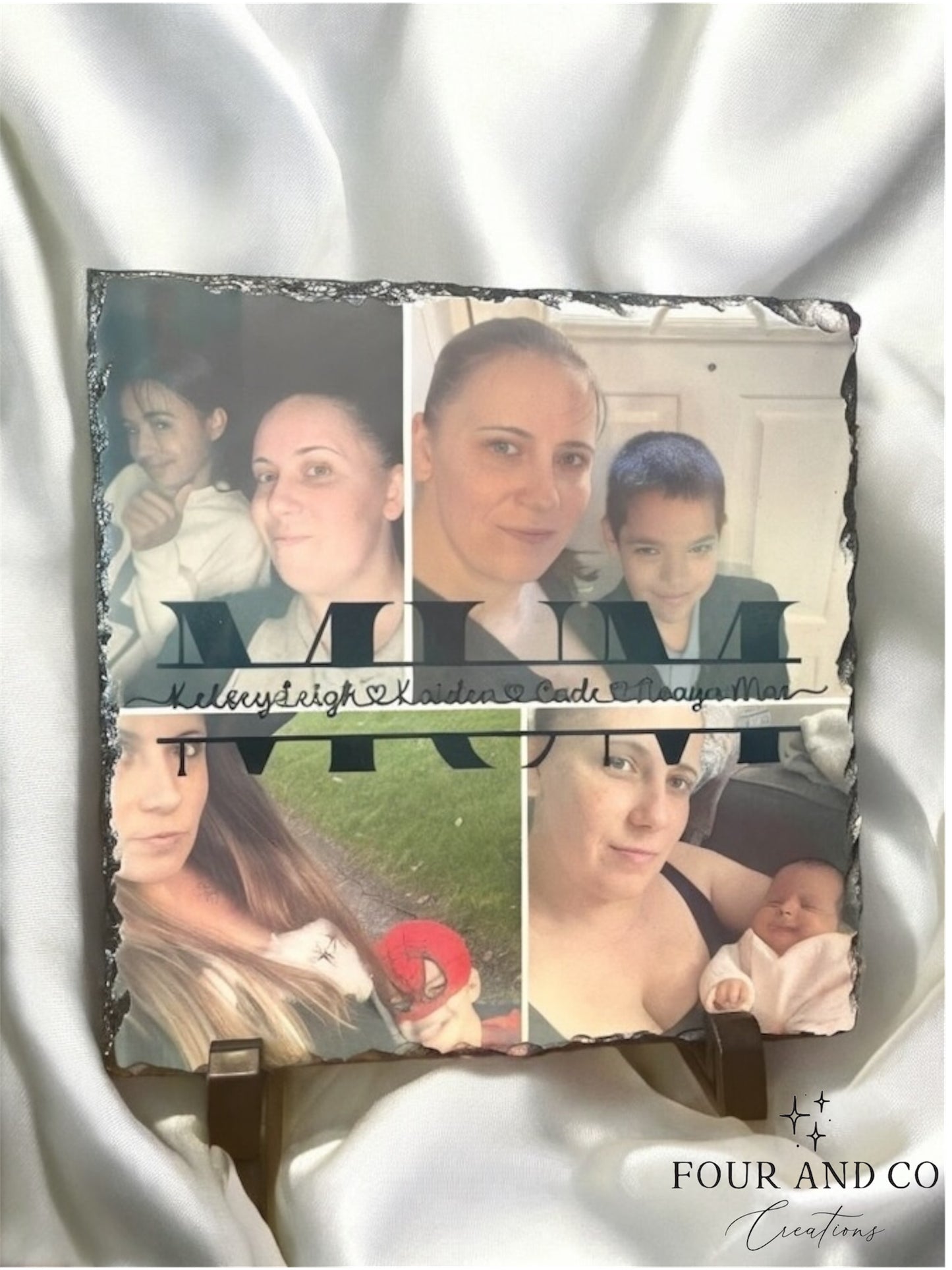 4 Picture Photo Slate