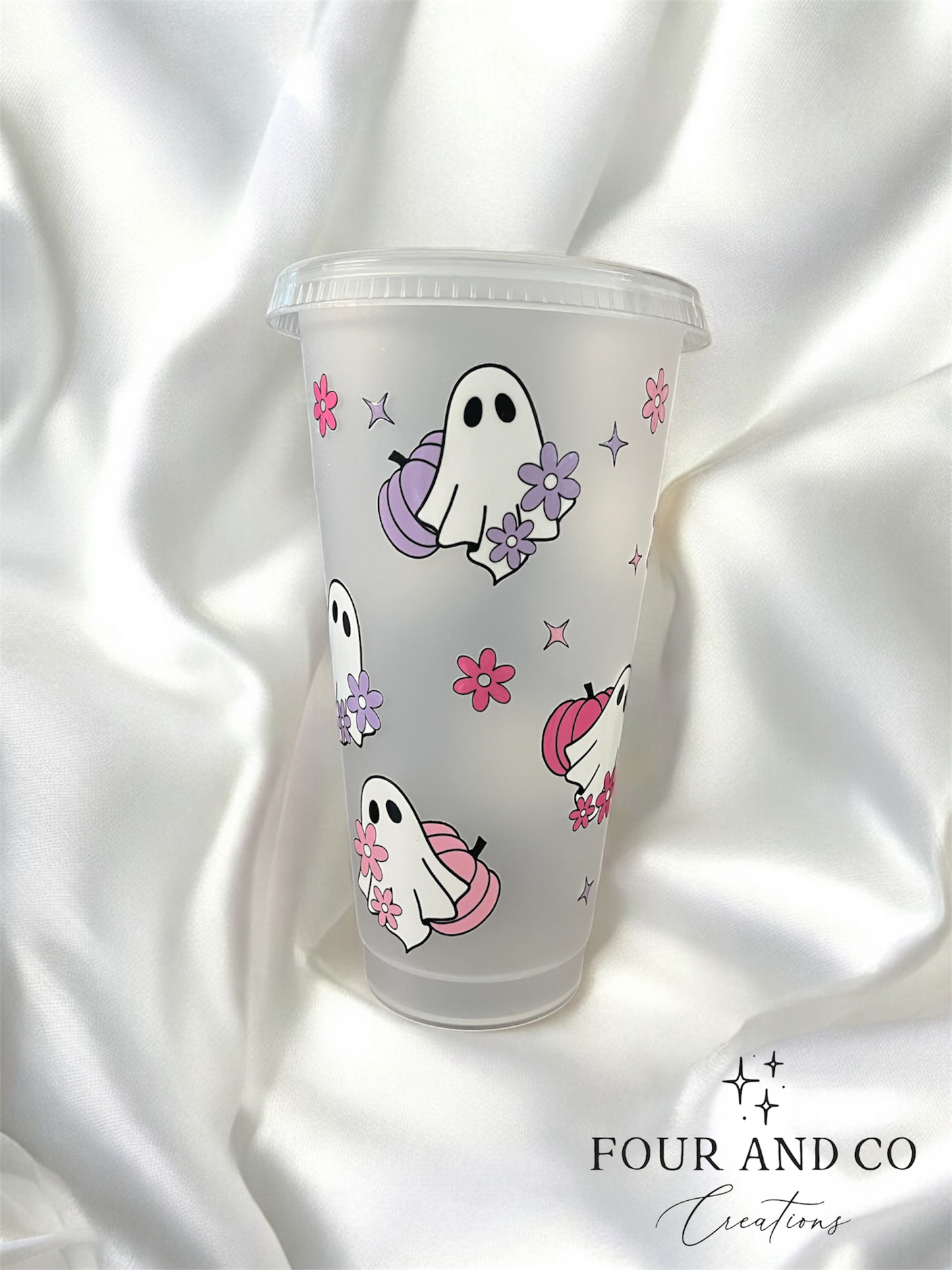 Cute Ghosts 24oz Cold Cup