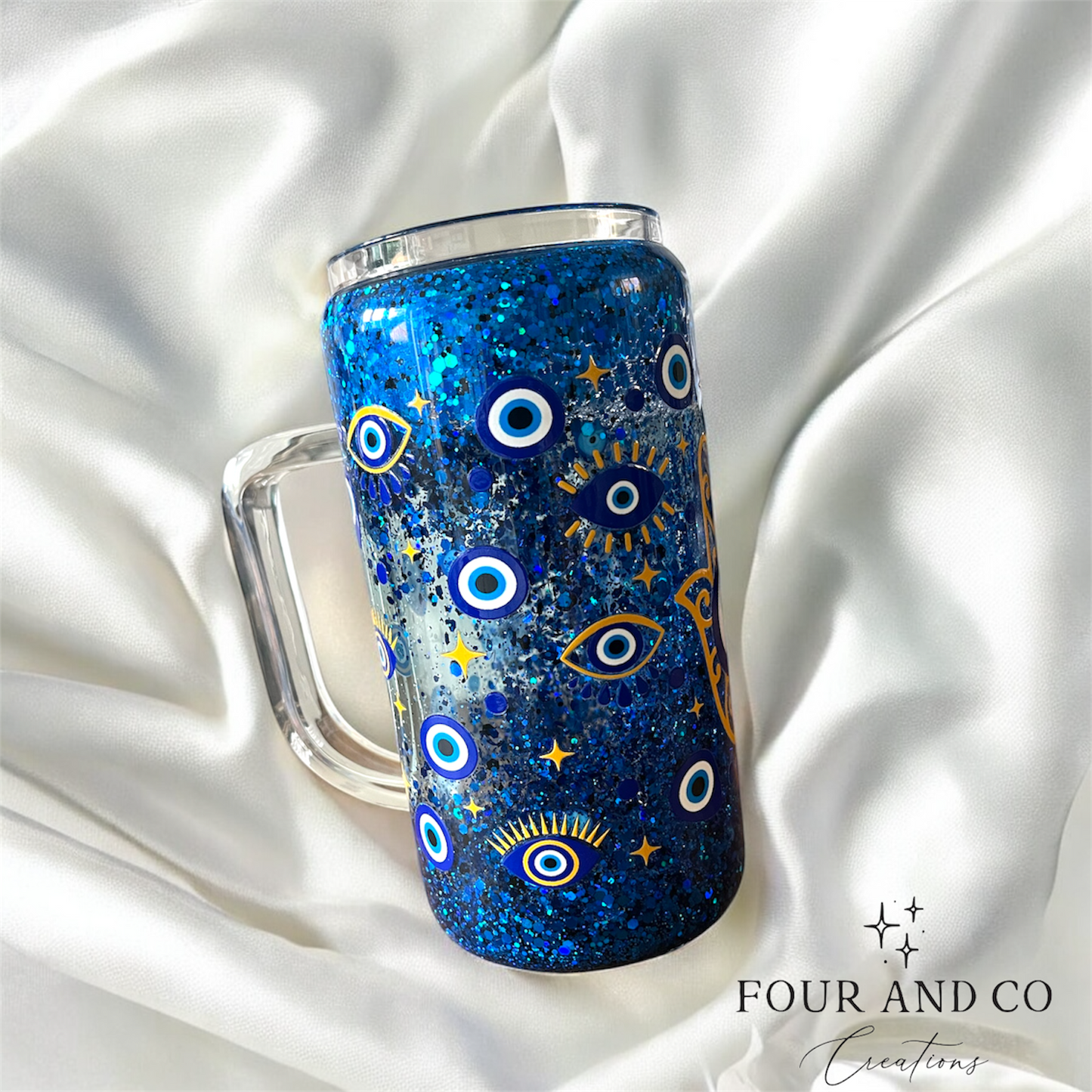 Evil Eye Snow Globe Tumbler