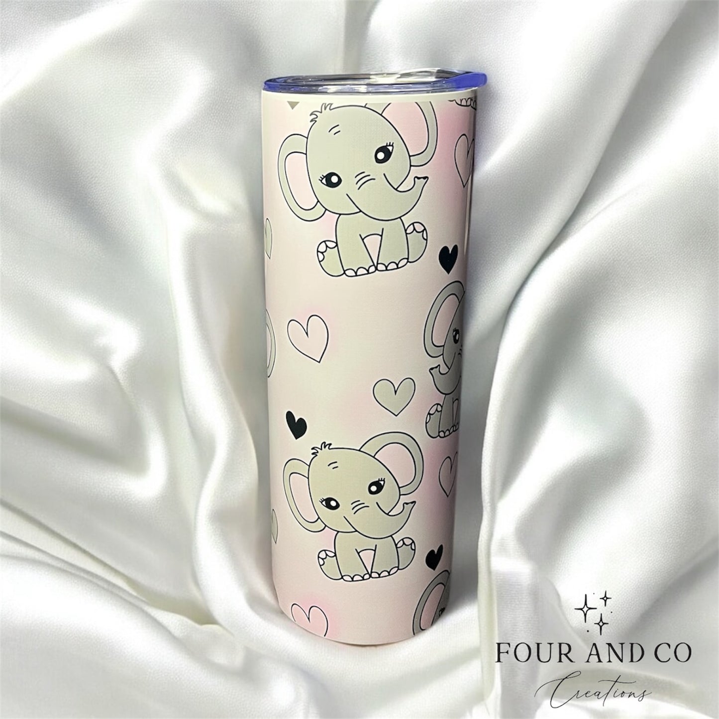Cute Elephant 20oz Tumbler