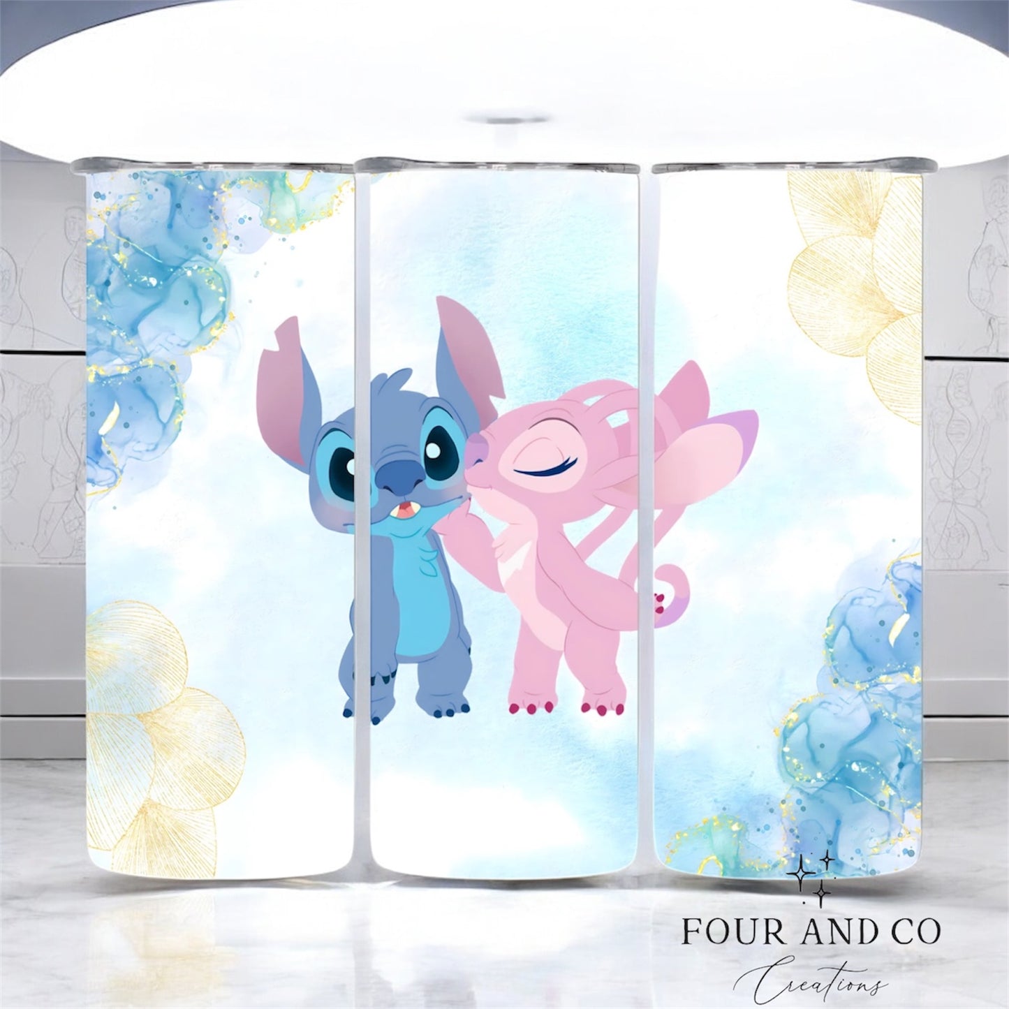 Blue & Pink Alien 20oz Tumbler