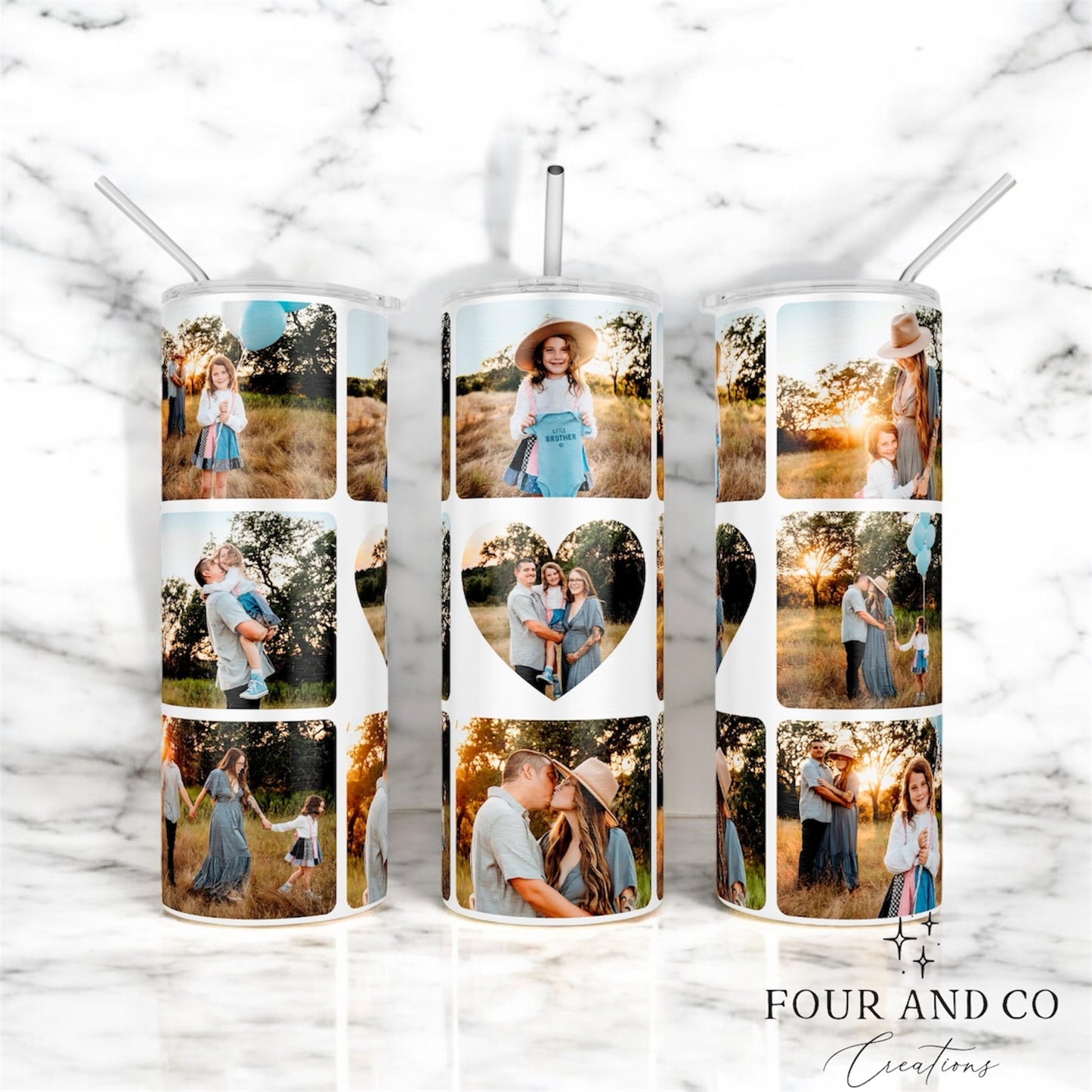 9 Photo 20oz Tumbler