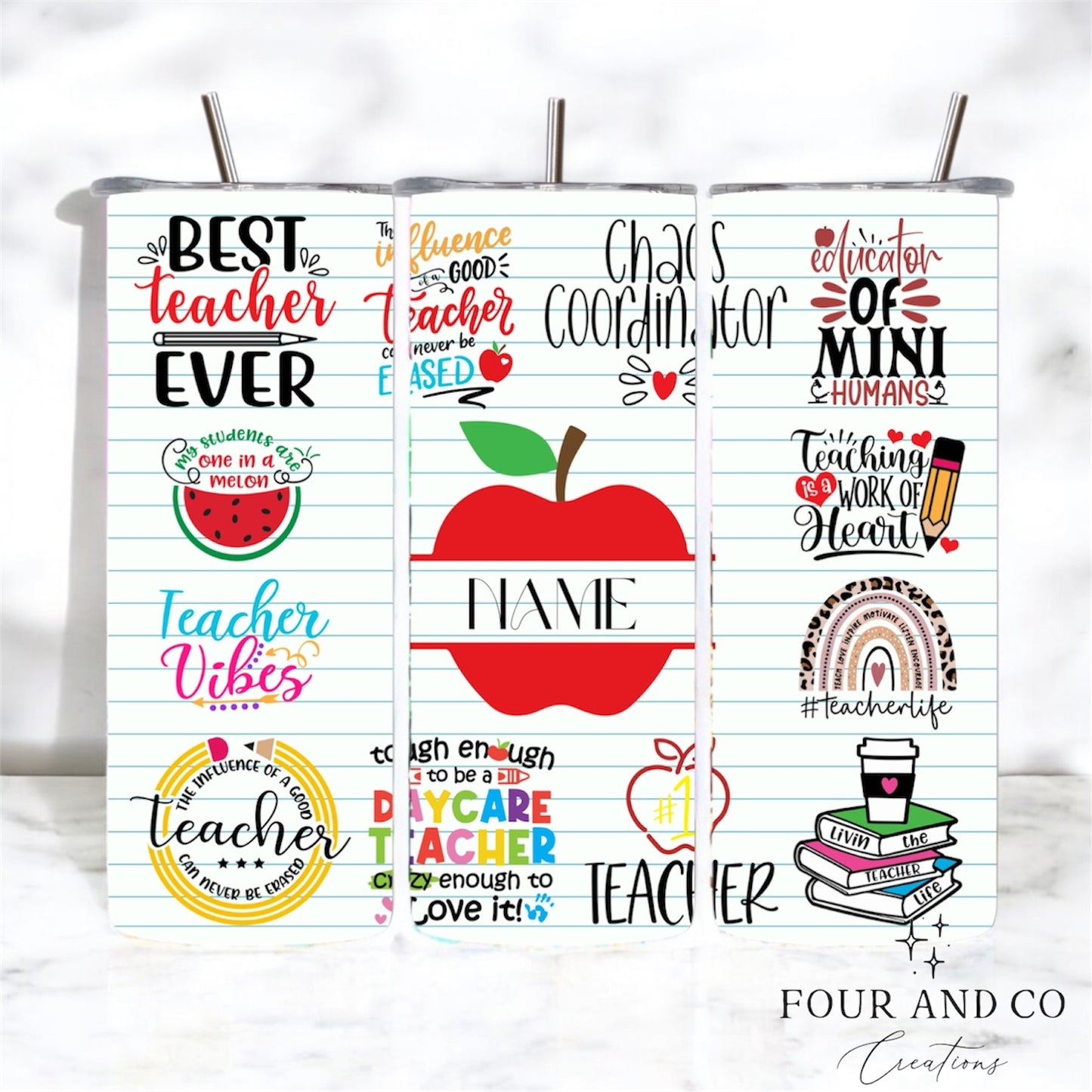 Personalised Teacher 20oz Tumbler