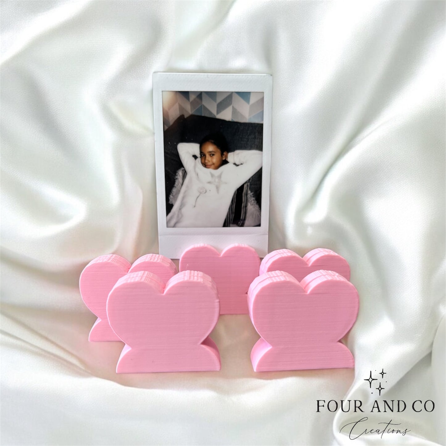 Heart Polaroid Photo Stands