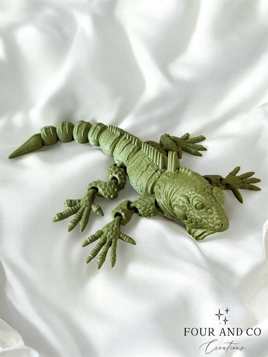 3D Printed Gecko – Lifelike Articulated Reptile Toy