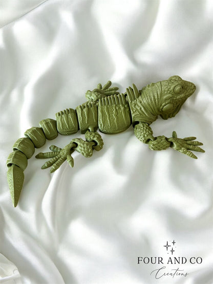 3D Printed Gecko – Lifelike Articulated Reptile Toy