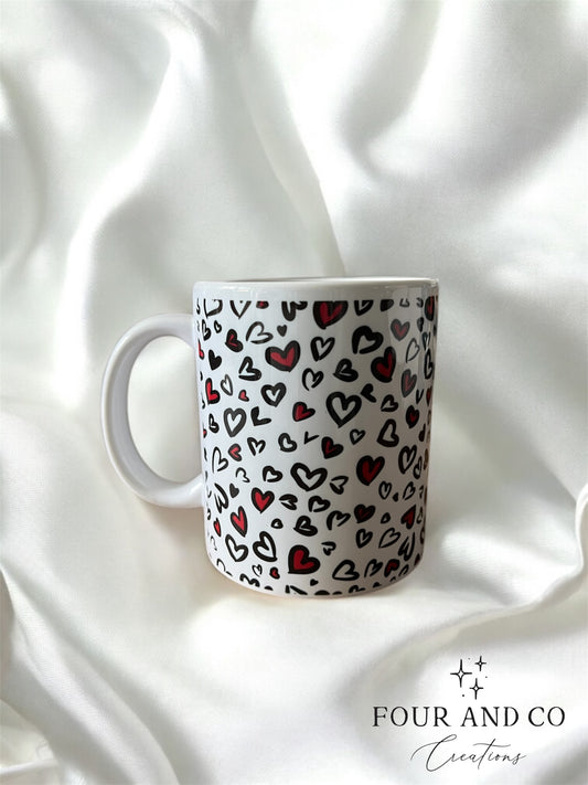 Leopard Heart Mug
