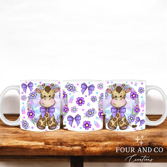 Flower Giraffe Mug