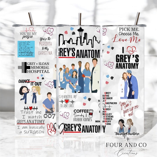 Greys Anatomy 20oz Tumbler